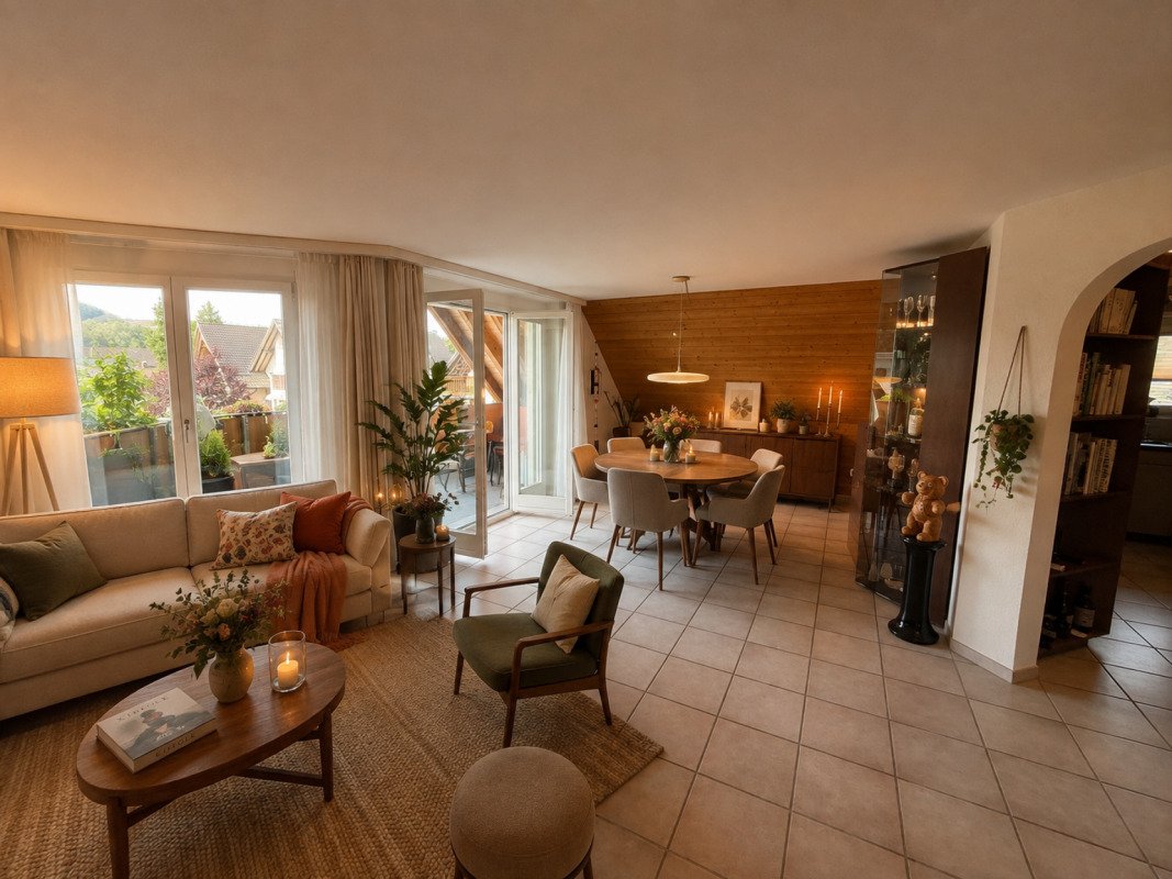 Gemütliche Dachwohnung mit schöner Terrasse 