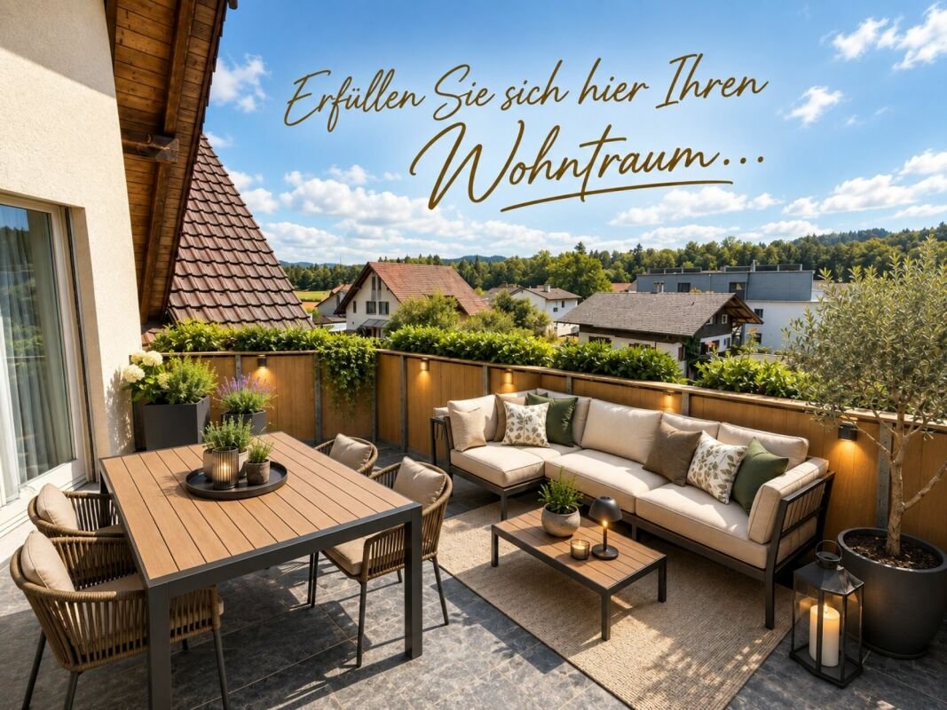 Gemütliche Dachwohnung mit schöner Terrasse 