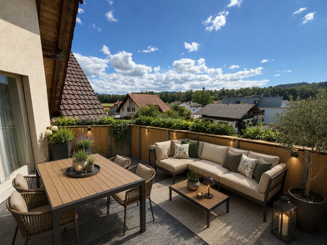 Gemütliche Dachwohnung mit schöner Terrasse