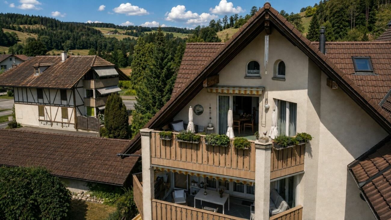 Gemütliche Dachwohnung mit schöner Terrasse
